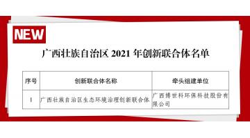 廣西首批 | 博世科牽頭組建的“廣西壯族自治區(qū)生態(tài)環(huán)境治理創(chuàng)新聯(lián)合體”獲認定